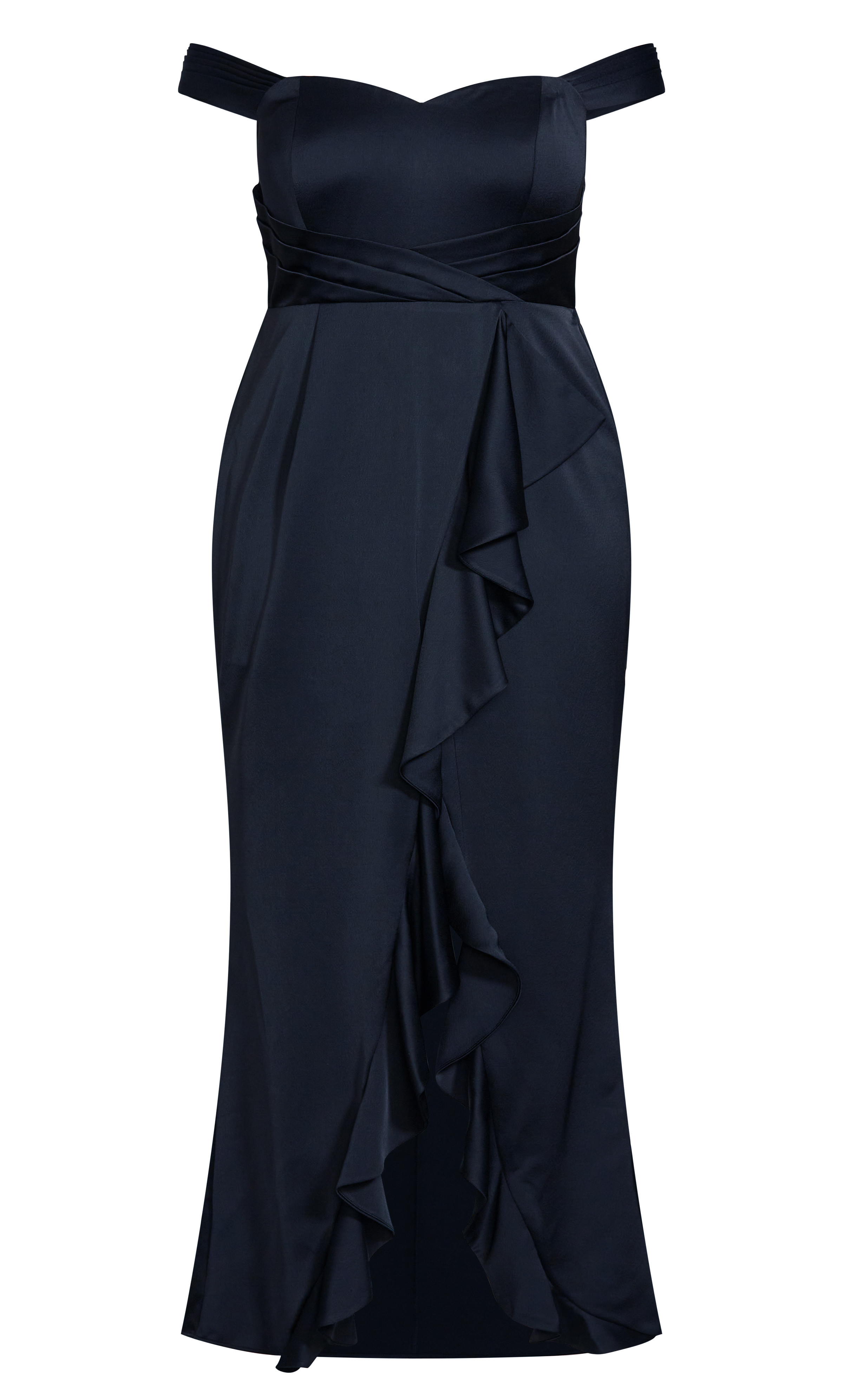 Women's Plus Size Hypnotize Dark Navy Eveningwear Maxi Dress